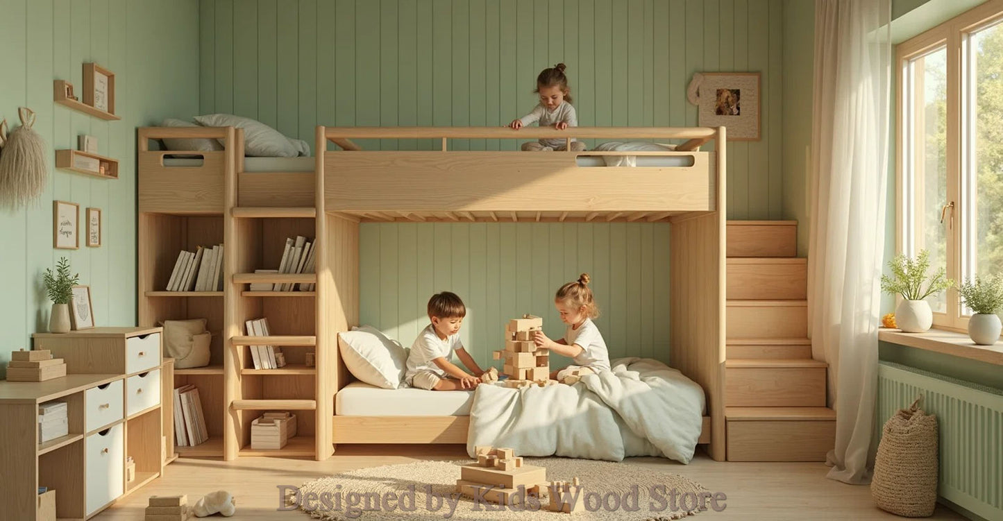 Anpassbare Kinderzimmer im skandinavischen Stil | Kids Wood Store