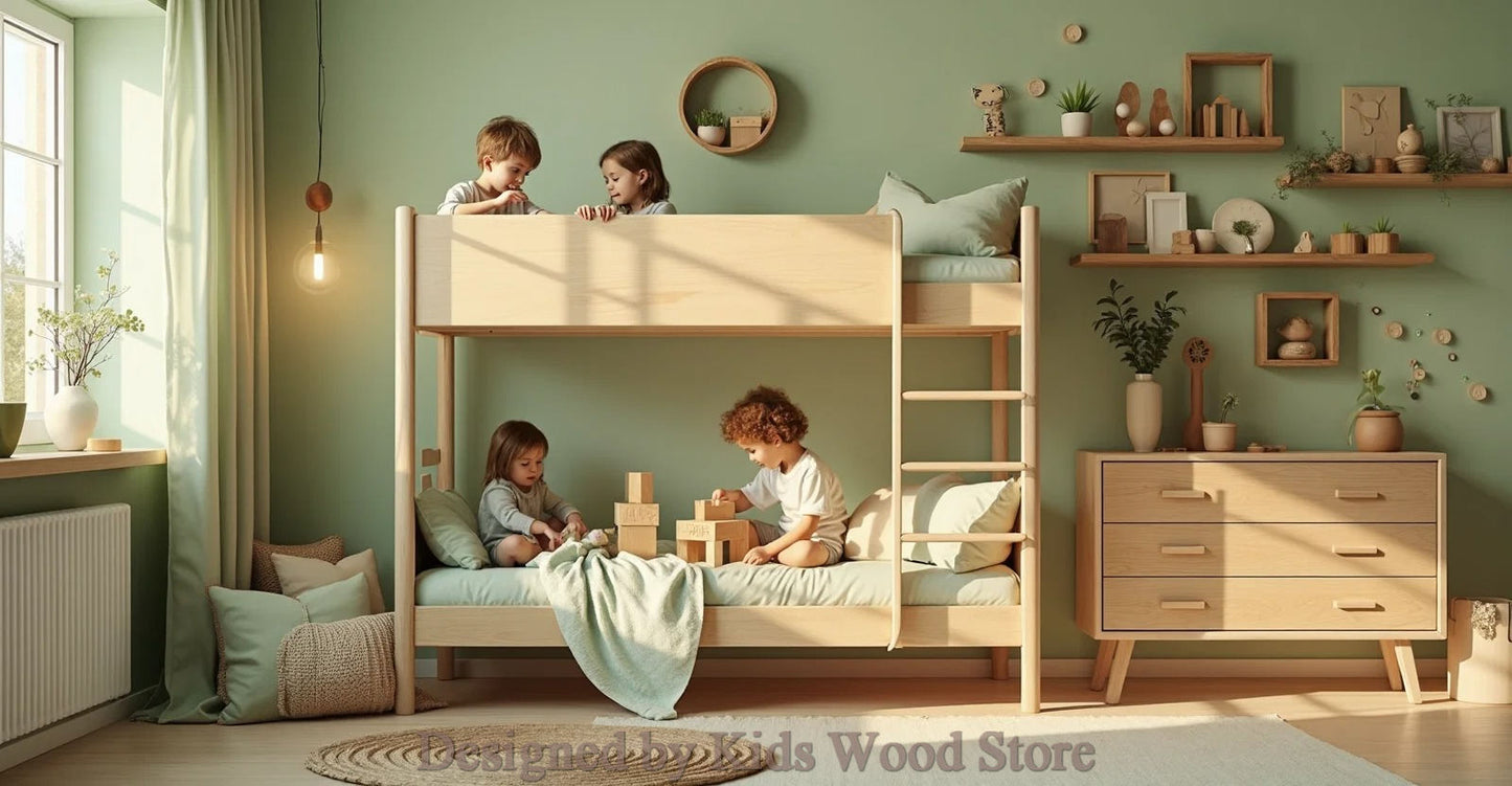 Anpassbare Kinderzimmer im skandinavischen Stil | Kids Wood Store