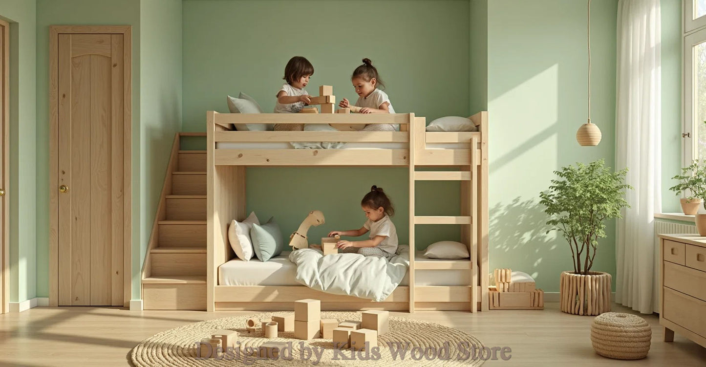 Anpassbare Kinderzimmer im skandinavischen Stil | Kids Wood Store