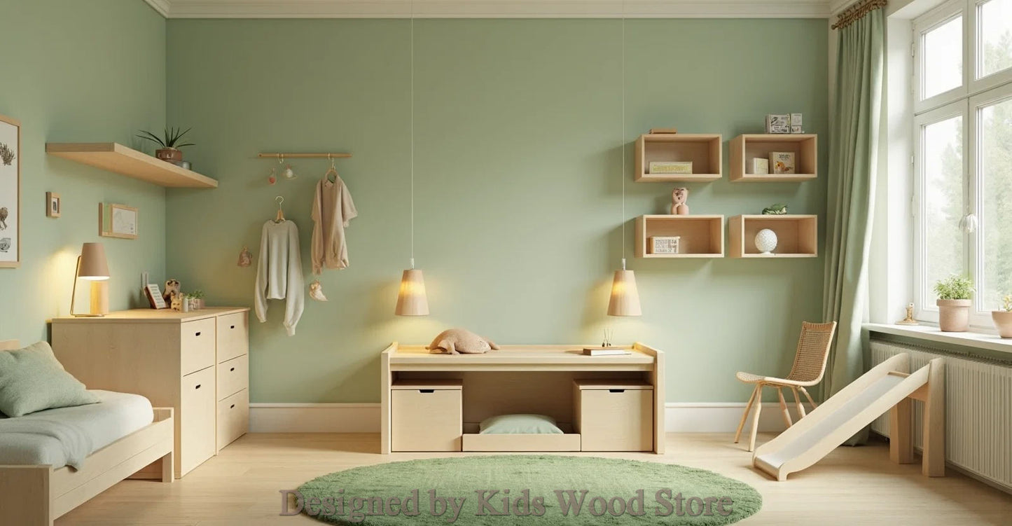 Anpassbare Kinderzimmer im skandinavischen Stil | Kids Wood Store