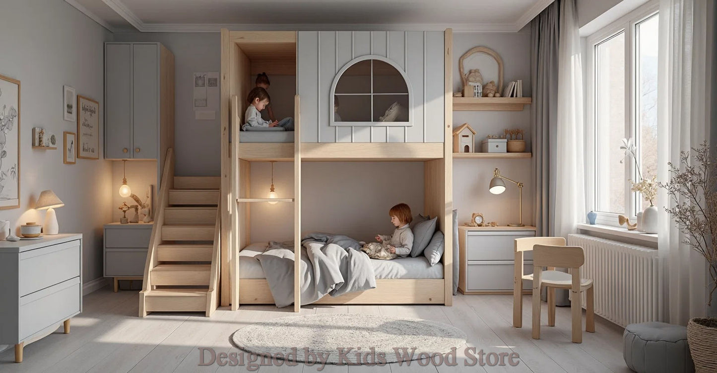 Özelleştirilebilir İskandinav Tarzı Çocuk Odaları | Kids Wood Store