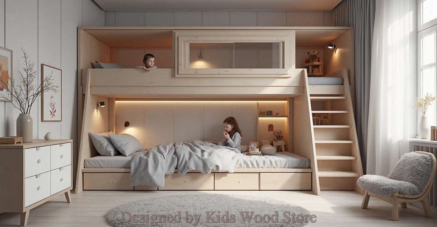 Customizable Scandinavian-Style Children’s Rooms | Kids Wood Store