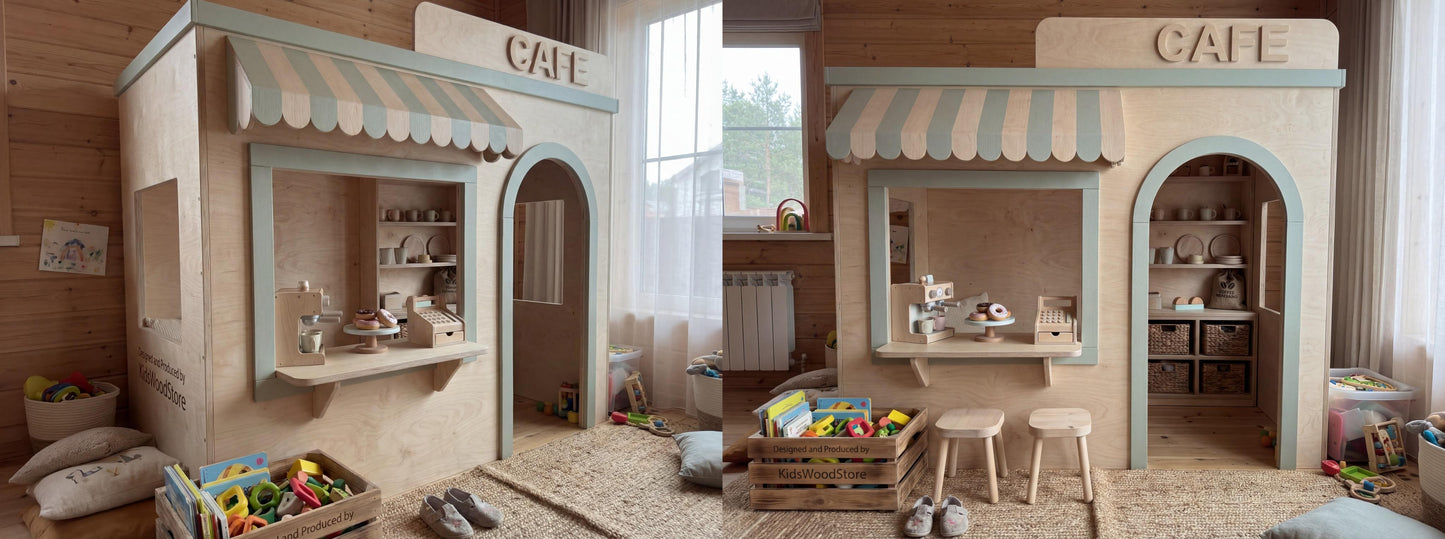 Kids Play Village 5-in-1 | Ice Cream, Fire Station, Doctor, Café & Pet Hospital