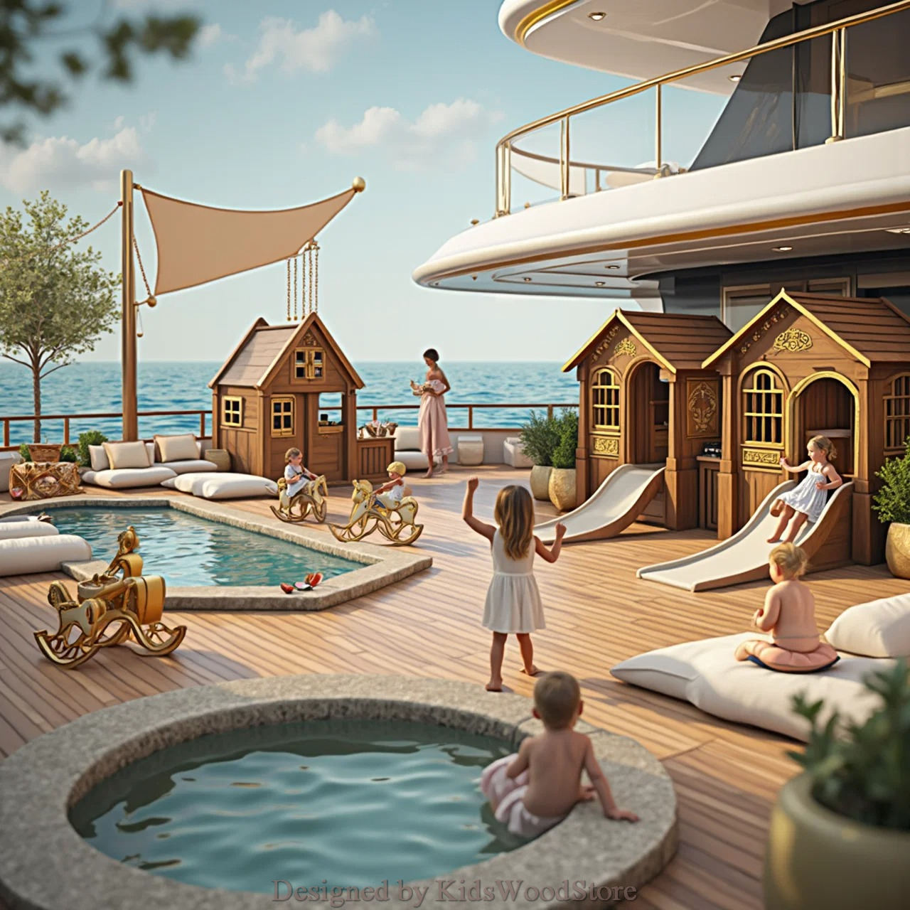 Exclusive Children's Play Areas for Ultra-Luxury Yachts - Design By Kids Wood Store