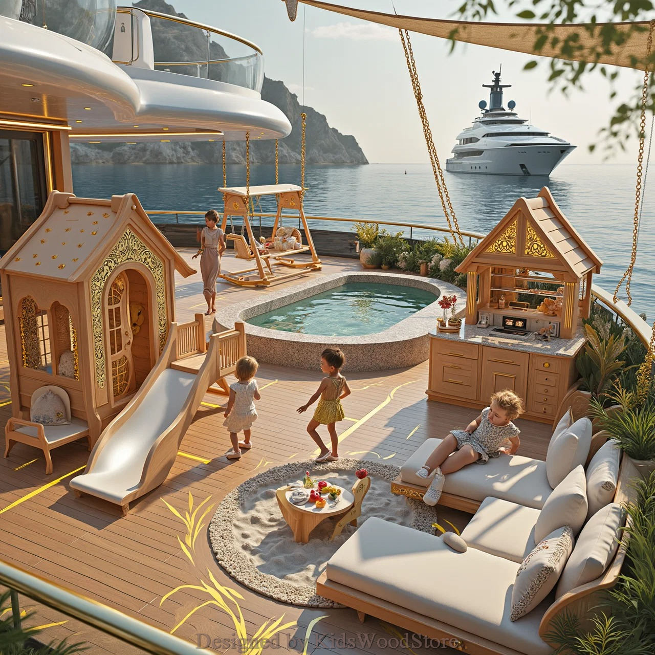 Exclusive Children's Play Areas for Ultra-Luxury Yachts - Design By Kids Wood Store