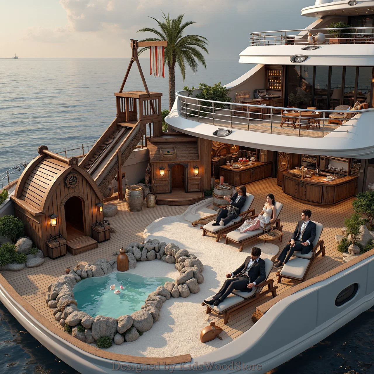 Exclusive Children's Play Areas for Ultra-Luxury Yachts - Design By Kids Wood Store