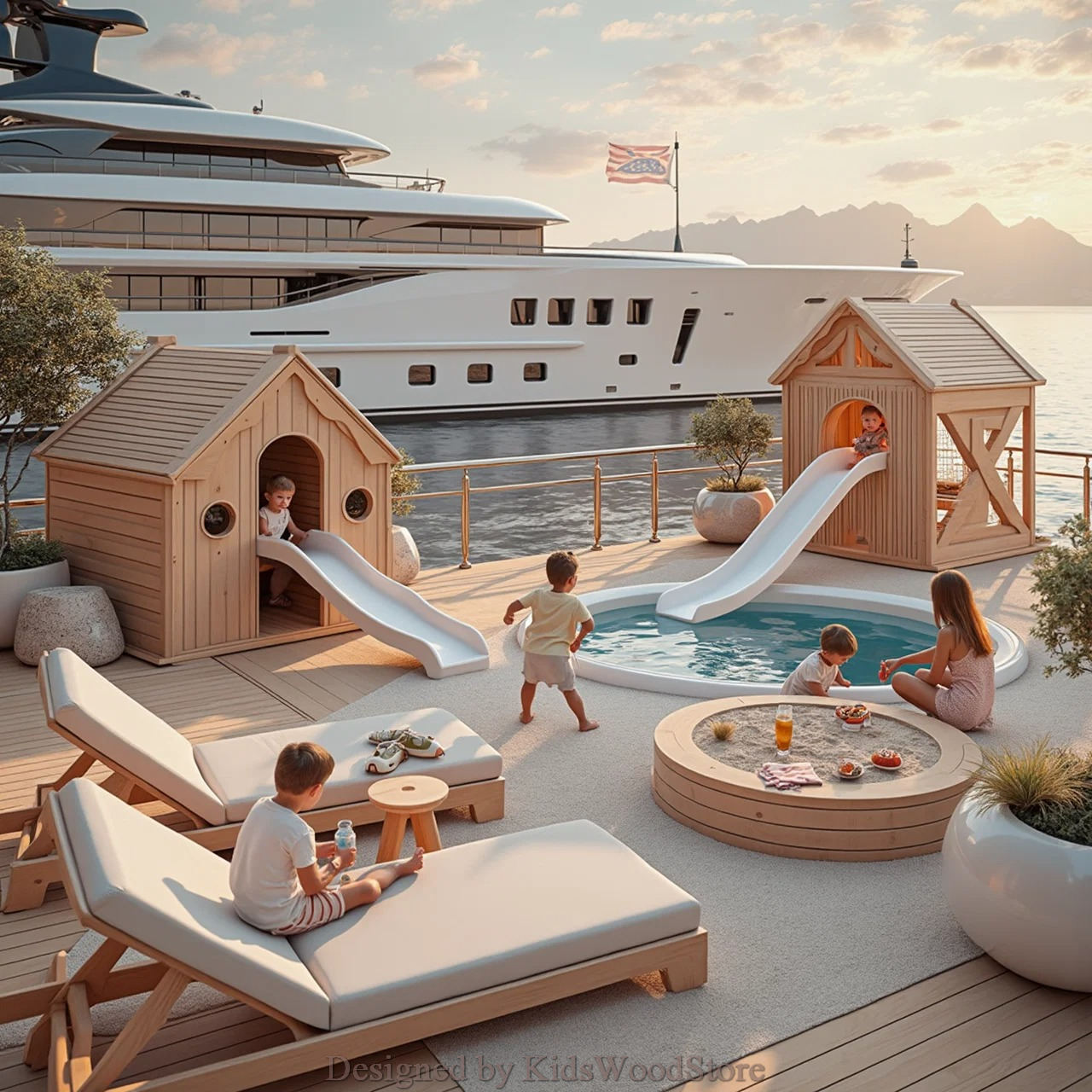 Exclusive Children's Play Areas for Ultra-Luxury Yachts - Design By Kids Wood Store