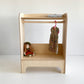 Handcrafted Wooden Montessori Open Wardrobe | Scandinavian Design - Birch