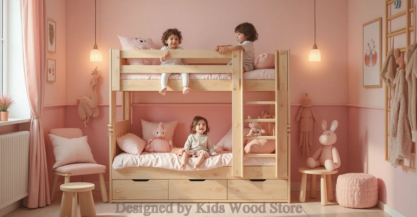 Anpassbare Kinderzimmer im skandinavischen Stil | Kids Wood Store