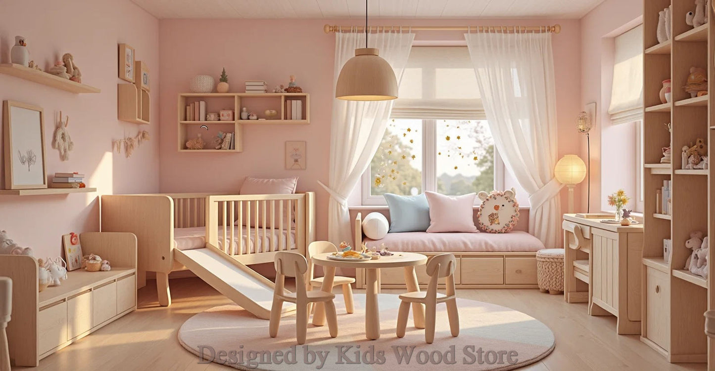 Anpassbare Kinderzimmer im skandinavischen Stil | Kids Wood Store