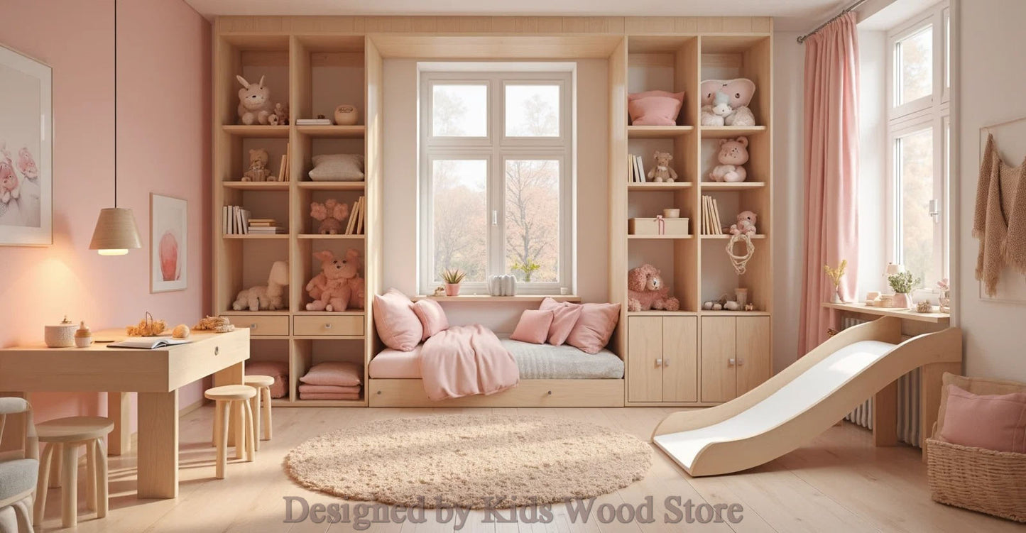 Anpassbare Kinderzimmer im skandinavischen Stil | Kids Wood Store