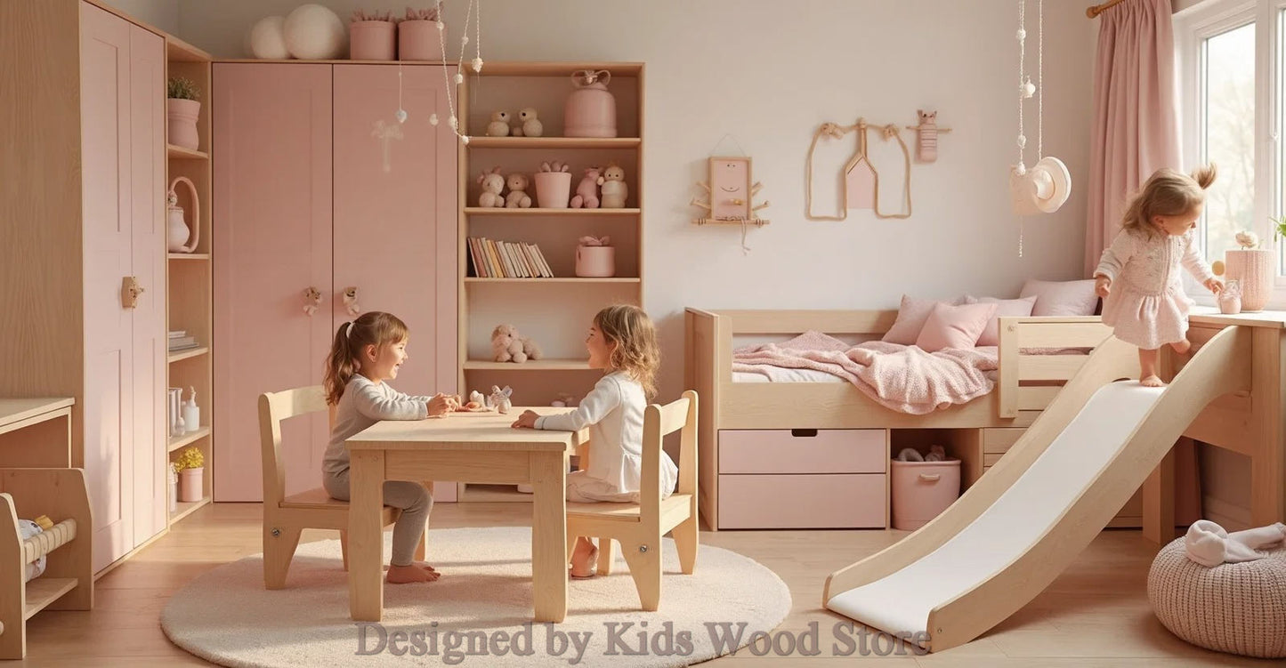 Anpassbare Kinderzimmer im skandinavischen Stil | Kids Wood Store