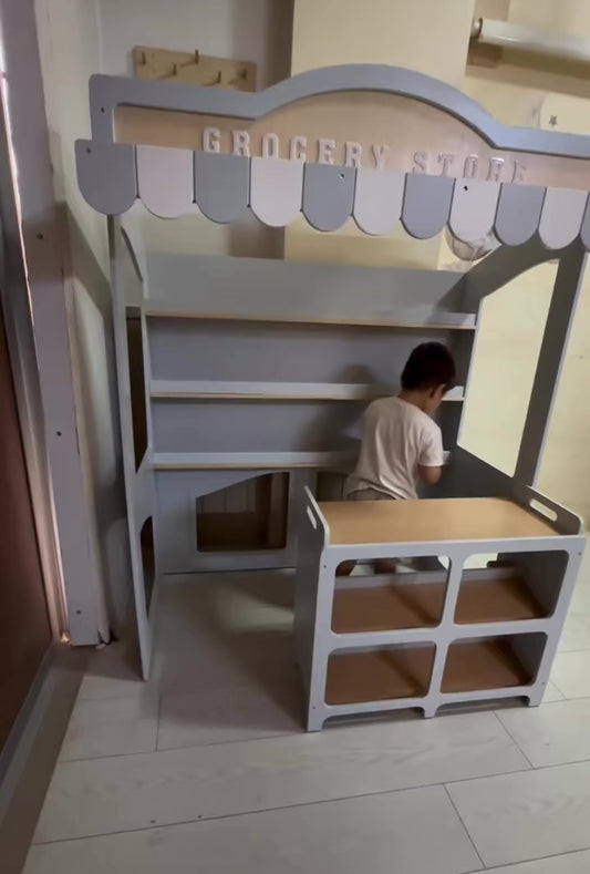 Casita de madera de 6 piezas — Lista para enviar------- El producto que se muestra en el video está completamente terminado. Se enviará de inmediato. Para diseños especiales, contáctenos.