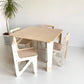 Handcrafted Wooden Montessori Table + 4 Chair Set  | Scandinavian Design - Birch