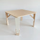 Handcrafted Wooden Montessori Table + 4 Chair Set  | Scandinavian Design - Birch