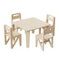 Handcrafted Wooden Montessori Table + 4 Chair Set  | Scandinavian Design - Birch