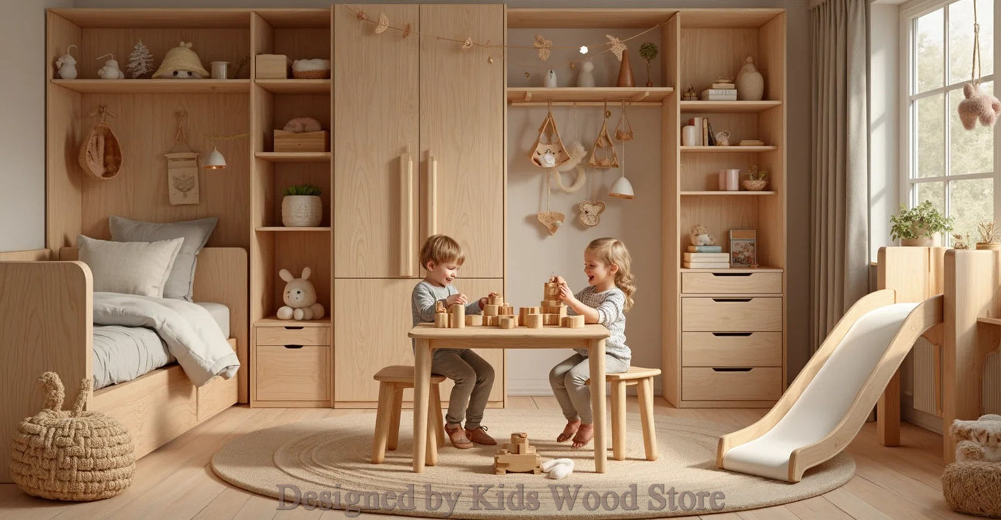 Customizable Scandinavian-Style Children’s Rooms | Kids Wood Store