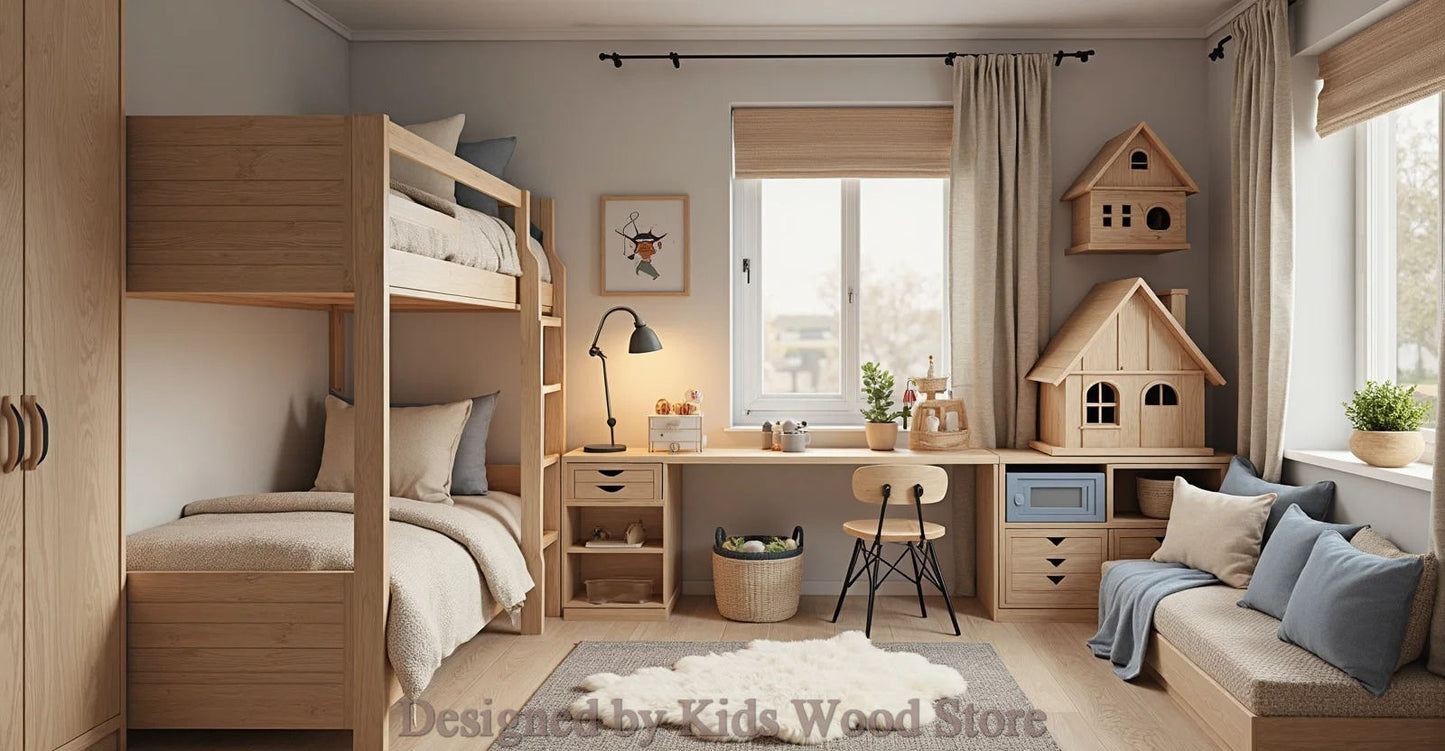 Anpassbare Kinderzimmer im skandinavischen Stil | Kids Wood Store