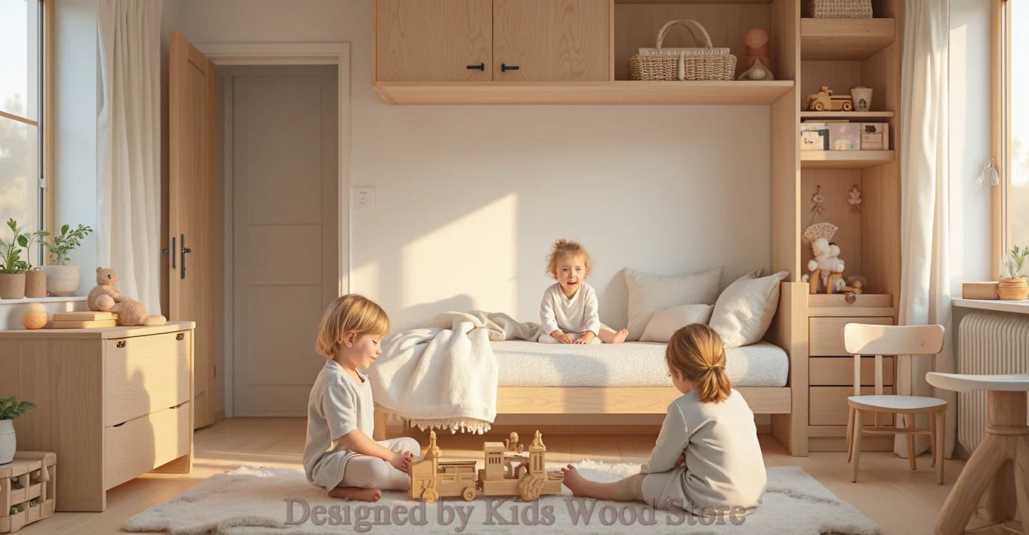 Anpassbare Kinderzimmer im skandinavischen Stil | Kids Wood Store