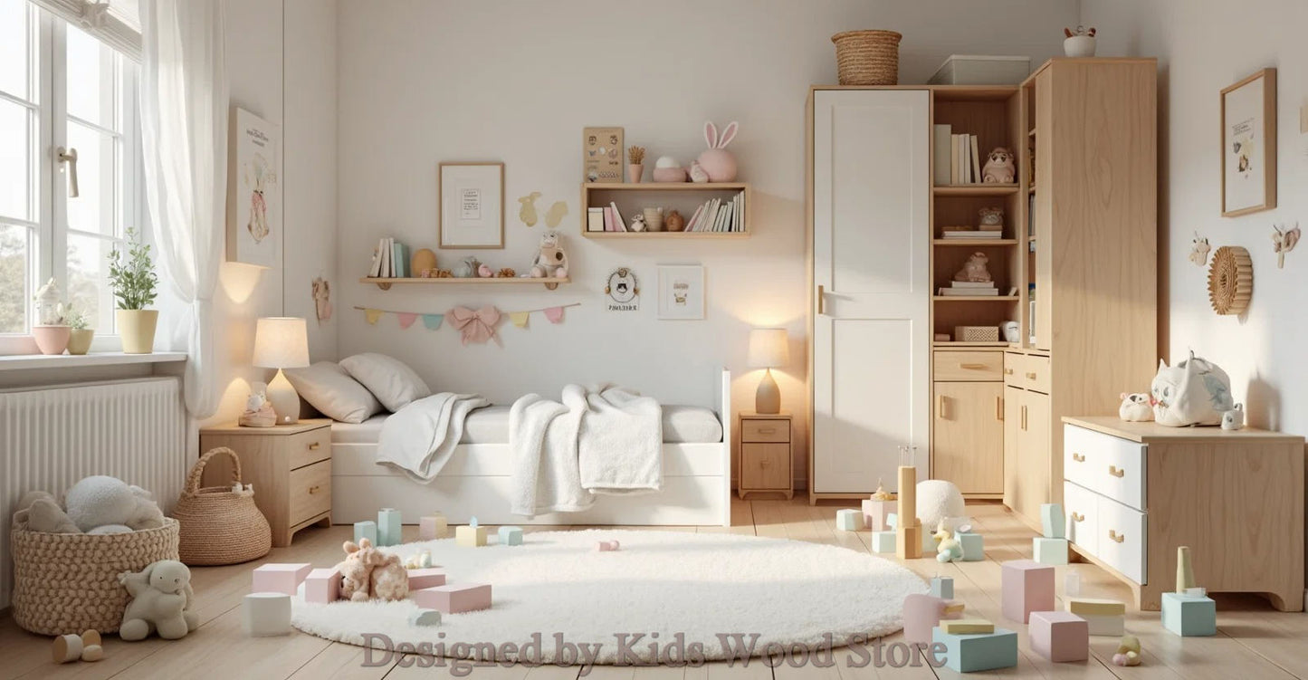 Anpassbare Kinderzimmer im skandinavischen Stil | Kids Wood Store