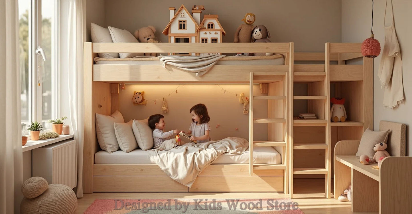 Anpassbare Kinderzimmer im skandinavischen Stil | Kids Wood Store