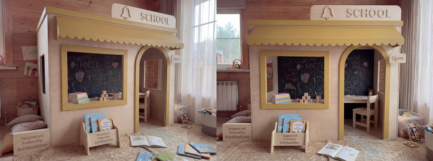 Kids Play Village 5-in-1 | Workshop, School, Police, Grocery & Bakery