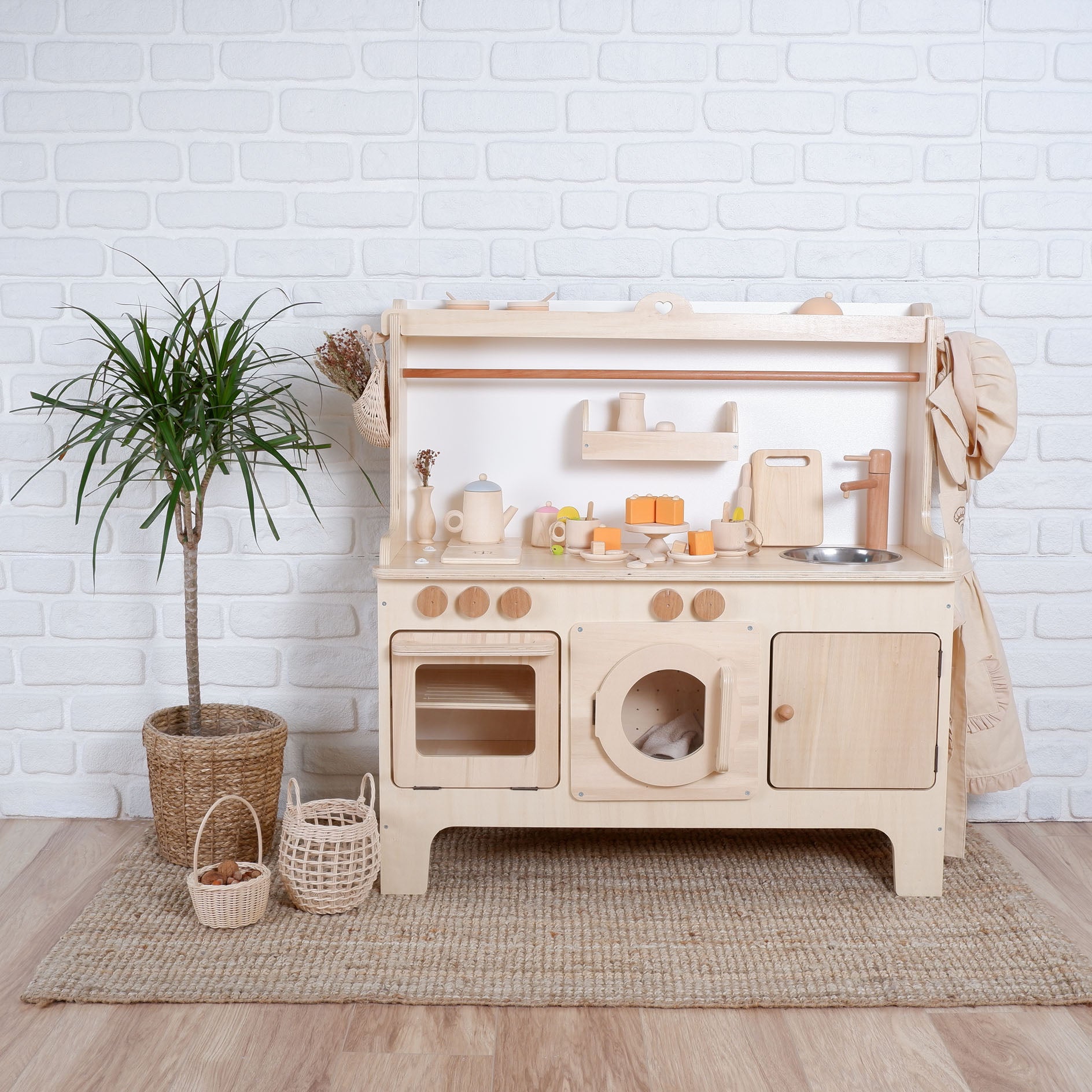 All wood store play kitchen