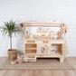 Spielküche aus Holz, anpassbar, Naturholz