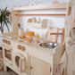 Spielküche aus Holz, anpassbar, Naturholz