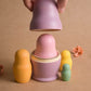 Matroschka Nesting Dolls aus Holz Pastell