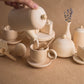 Teeservice aus Holz für Kinder
