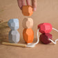Lacing Toy Wooden Stacking Stones Toy Neutral