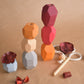 Lacing Toy Wooden Stacking Stones Toy Neutral