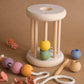 Bağlama Oyuncak Gökkuşağı Topları ile Montessori Klasik Yuvarlanan Top Silindir Oyuncak