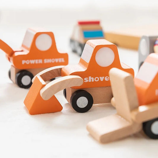 1 stücke Set Kinder Holz Mini Autos Spielzeug Cartoon Simulation Transport Flugzeug Lkw Modell Montessori Bildung Spielzeug Geschenk Für Baby 