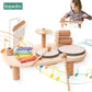 1Set Kinder Montessori Spielzeug Baby Simulierte Musical Instrument Spielzeug Trommel Xylophon Musical Instrument Set Kinder Geburtstag Geschenke 