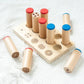 Montessori Holzspielzeug Taktiles Brett Passendes Sortierspiel Hörtraining Kinder Sinnesspielzeug Früherziehung Lehrmittel 