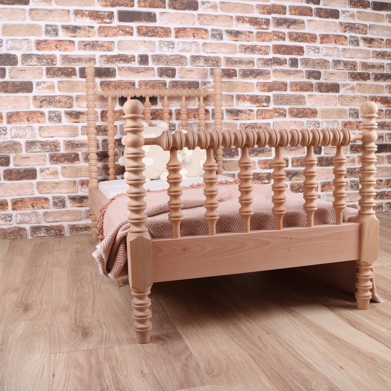 Customizable Jenny Lind Spindle Bed Custom Size and Color - Kids Wood Store
