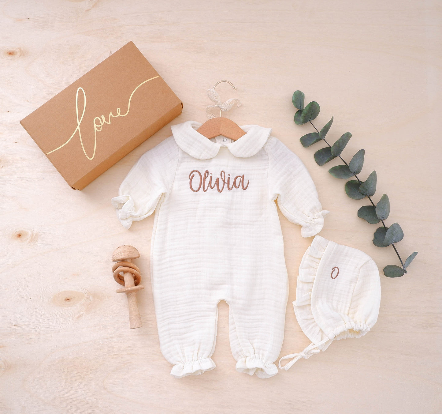 Personalized coming home outfit,Newborn girl coming home outfit, Customized baby girl hospital outfit, Baby girl coming home outfit