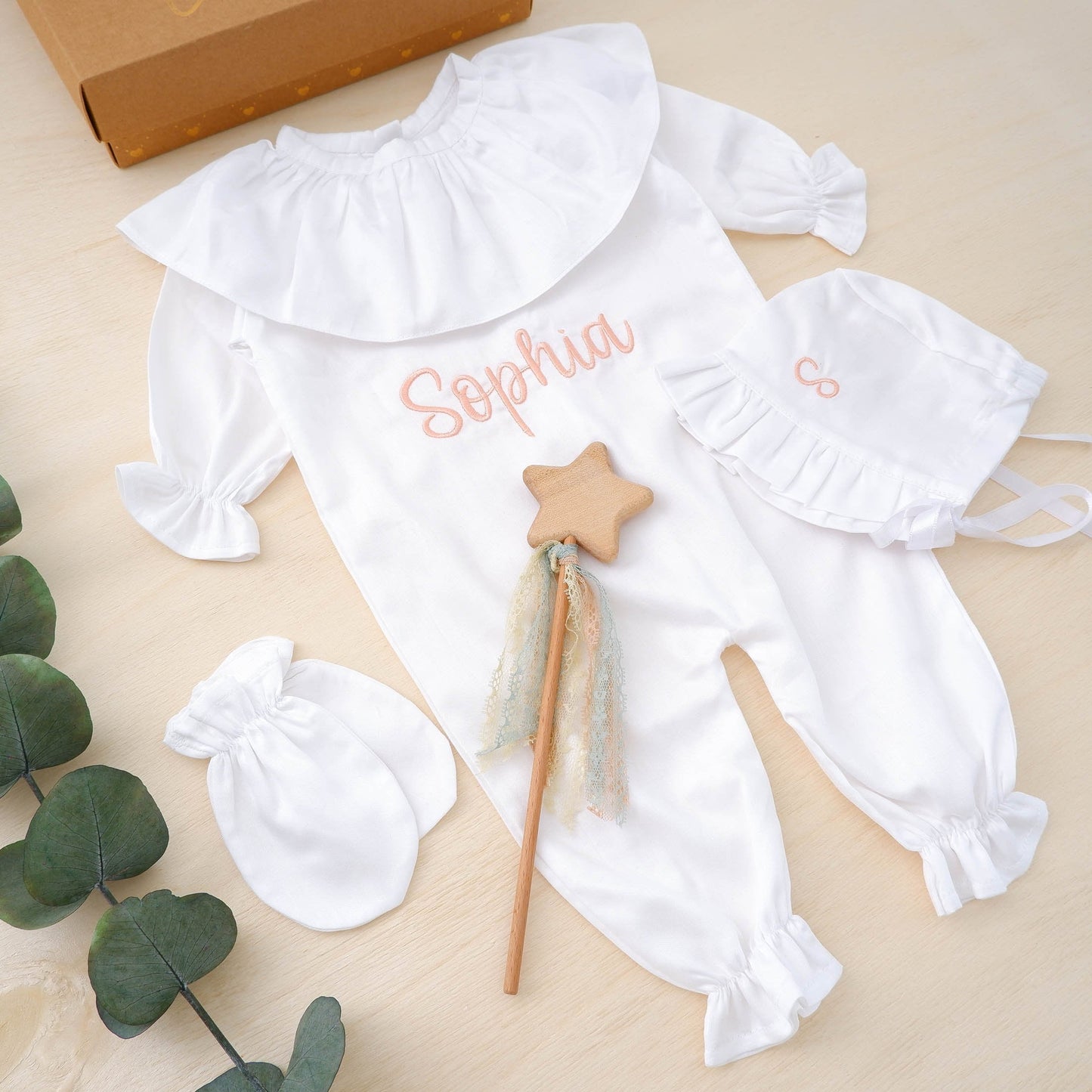 Personalized coming home outfit,Baby girl coming home outfit,Personalized gift for newborn,Customized baby girl hospital outfit