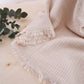 Muslin Baby Blanket With Name, Custom Baby Blanket,Organic Blanket, Personalized Soft Muslin Baby Wrap
