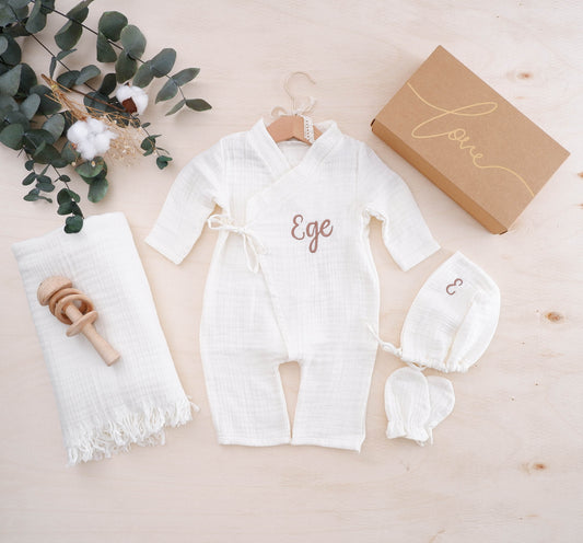 Personalisiertes Coming-Home-Outfit, Neugeborenen-Jungen-Coming-Home-Outfit, individuelles Baby-Jungen-Krankenhaus-Outfit, Baby-Jungen-Coming-Home-Outfit