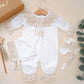 Personalisiertes Coming-Home-Outfit, Baby-Mädchen-Coming-Home-Outfit, personalisiertes Geschenk für Neugeborene, personalisiertes Baby-Mädchen-Krankenhaus-Outfit